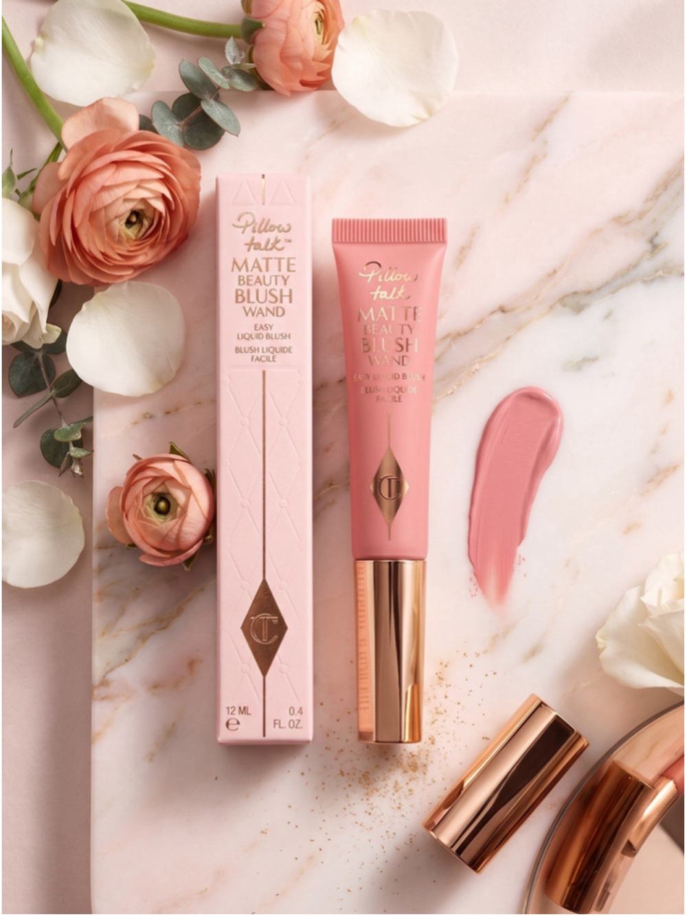 Charlotte Tilbury Pillow Talk Pink Pop Matte Beauty Blush Wand 12 mL NEW